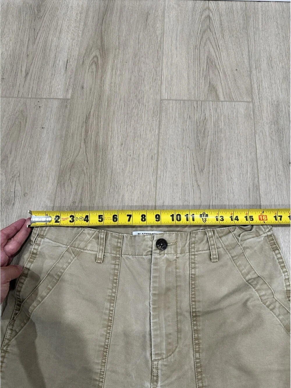 Blacksmith Store Pants Khaki Fatigue Pants Cotton Size Medium 32x26